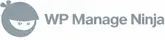 WP Manage Ninja logo featuring a simple ninja cartoon face with a headband, next to the text "WP Manage Ninja" in gray letters on a white background.